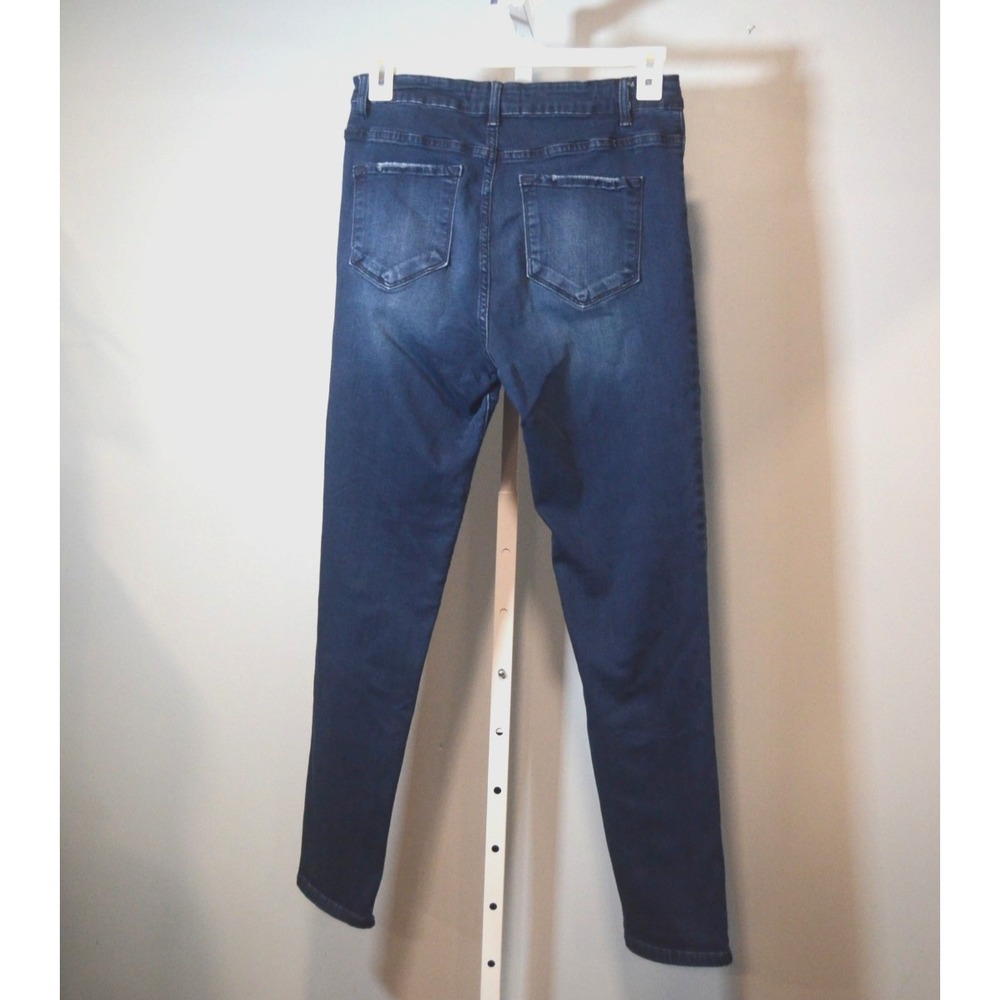 Kancan Jeans Women's Size 12 (13/30) Stretch Tapered Legs Dark Wash - Picture 2 of 8